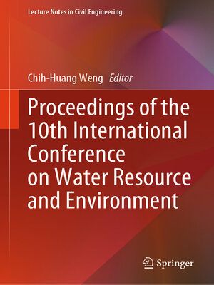 cover image of Proceedings of the 10th International Conference on Water Resource and Environment
